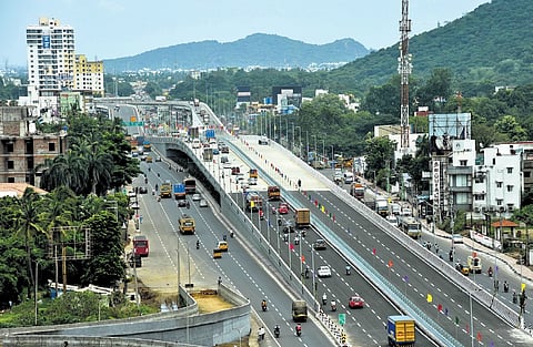 The recently-inaugurated flyover at GST road in Vandalur | Express