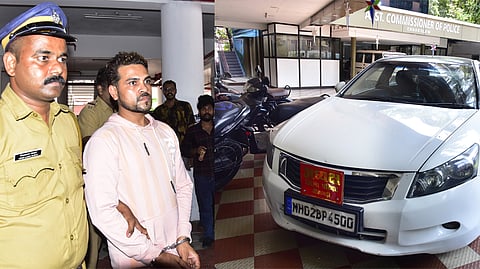 Bihar native Mohammad Irfan, who robbed ornaments worth over rupees one crore from the house of filmmaker Joshiy, being produced at a magistrate court in Kochi. 