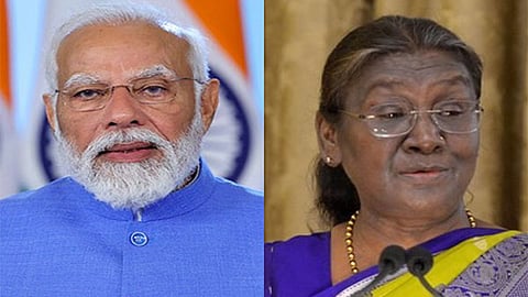 PM Modi, President  Droupadi Murmu