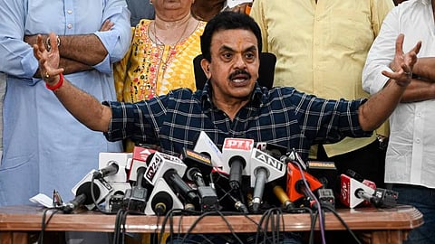 Former MP Sanjay Nirupam hit out at the grand old party on Thursday during a press meet in Mumbai