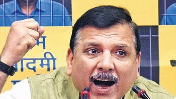 Senior AAP leader and Rajya Sabha MP Sanjay Singh