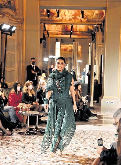 Minawala is the first Indian influencer to walk Paris Fashion Week in 2021. 