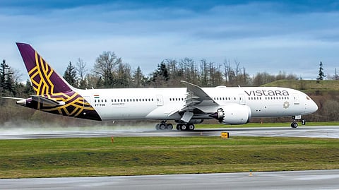 Vistara Airline flight (representational image)