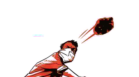 The incident happened Wednesday when police went to the village.