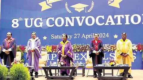 Education reformist Sonam Wangchuk and other dignitaries at the event