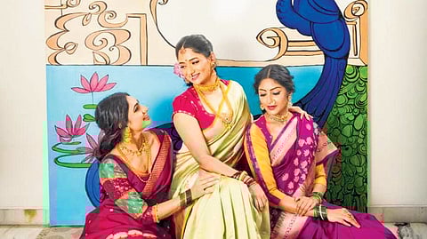 Hyderabad designer Vaishali Agarwal bridges the old and new with 'Chitralekhanam' saree collection