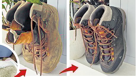 Depending on the condition of the shoes, it usually takes one to three hours to clean them.