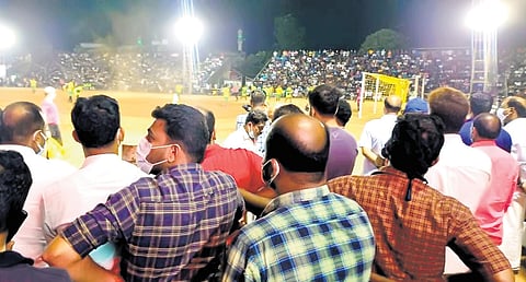 Crowd at a Sevens football match in Malappuram