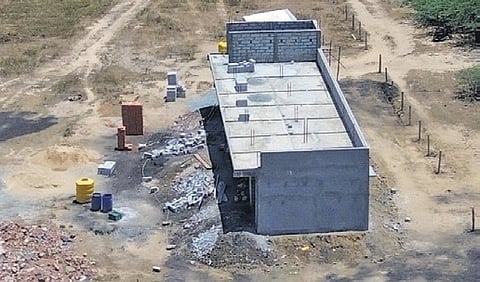 The unauthorised building inside the Pulicat bird sanctuary 