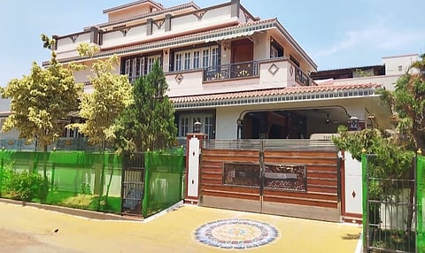 Income tax official conducting raid at a house of a contractor identified as K Velumani money in Kaikattiputtur in Avinashi in Tiruppur district.