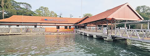 The Fort Kochi Water Metro station. 