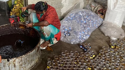 The team also seized 75,000 kg white refined sugar from a unit in Udangudi, which has raised suspicion over the consignment being supplied for manufacturing fake palm jaggery (sugar-laced karupatti).