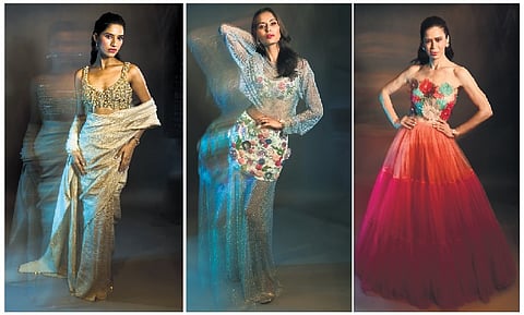 As Singhal unveils her new demi-couture collection—Fashion in Motion— at her flagship store at the Dhan Mill, she shares a glimpse into the highs, lows and leanings, which have shaped her journey. 