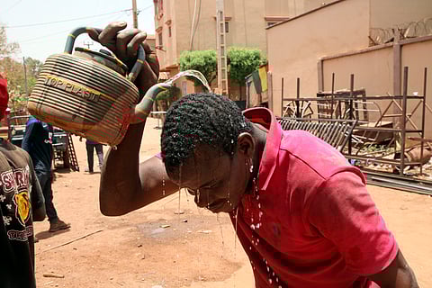 On Thursday, temperatures in Bamako reached 44 degrees Celsius (111 Fahrenheit) and weather forecasts say it's not letting up anytime soon.