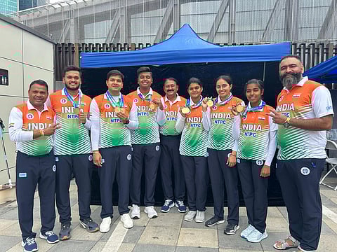 Indian compound team in Shanghai  