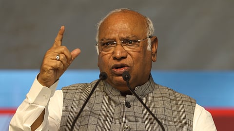 Congress president Mallikarjun Kharge.