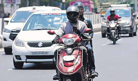 Bike taxi riders are often compelled to accept orders from 11 am to 3 pm, the harsh hours of heat, daily to secure meagre incentives. 