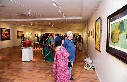 People going round the exhibition at State Museum