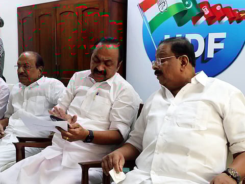 Congress Kerala state president K Sudhakaran and Opposition Leader V D Satheesan.