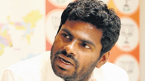 Former Tamil Nadu BJP president and national executive committee member K Annamalai