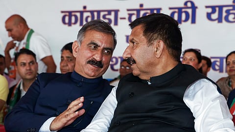  Himachal Pradesh Chief Minister Sukhvinder Singh Sukhu and Dy CM Mukesh Agnihotri.