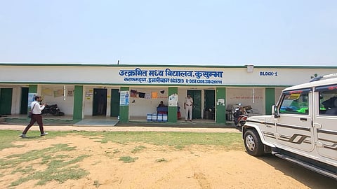 A deserted polling booth in Kusumbha village (Photo | Special arrangement)