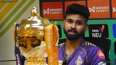 Shreyas Iyer on the eve of IPL final to be held at MA Chidambaram cricket stadium in Chepauk on Sunday (Express Photo | Ashwin Prasath)