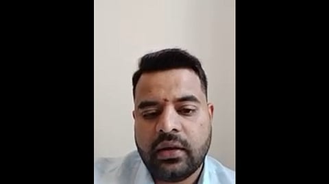 Screengrab from the Prajwal Revanna video.