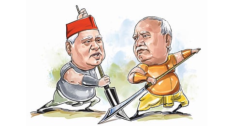 Awadhesh Prasad (left) and Lallu Singh.