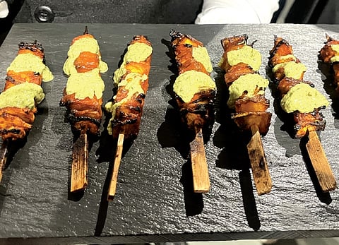 Chilli glazed pumpkin