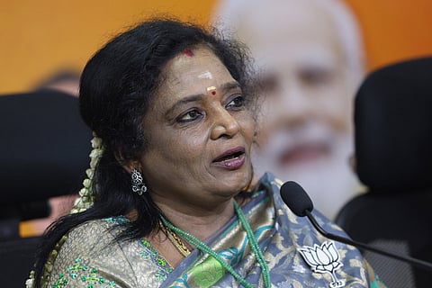 BJP leader and former Telangana Governor Tamilisai Soundararajan 