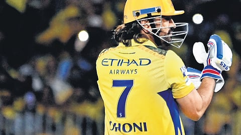 MS Dhoni during IPL.