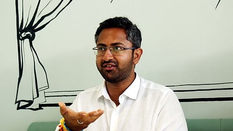 TDP candidate for Visakhapatnam MP seat M Sribharat. 