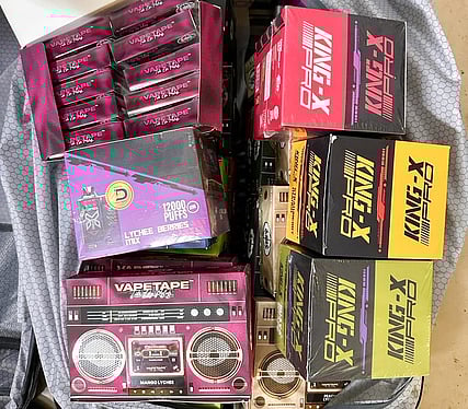 Chennai Air Customs during a routine check, seized three consignments from Malaysia, which carried 29 kg of e-cigarettes