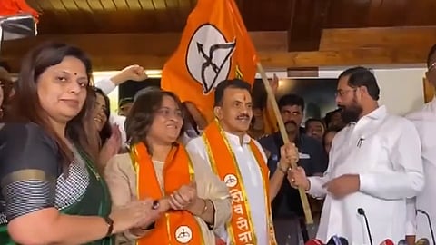 Sanjay Nirupam joined the Shiv Sena here in CM Shinde's presence. 