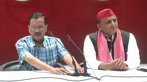 Kejriwal avoids question on Swati Maliwal 'assault'; Sanjay Singh accuses BJP of 'playing political games'