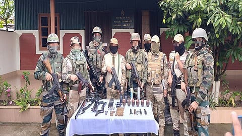 Huge cache of arms, ammunition seized in Manipur
