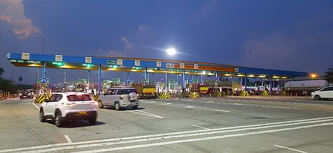 Panthangi toll plaza wore a deserted look on Tuesday after voters from Andhra Pradesh returned to Hyderabad by Monday evening