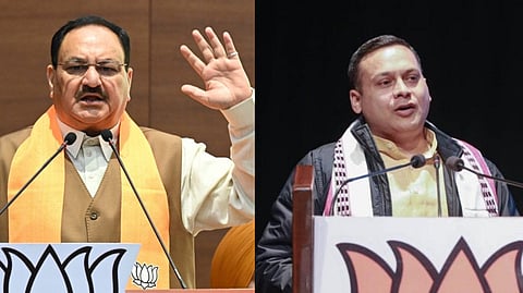 BJP National Secretary  JP Nadda , national social media in-charge Amit Malviya