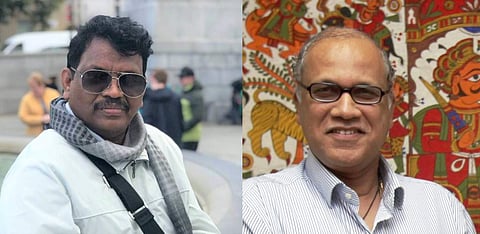 Congress MLAs Michael Lobo and Digambar Kamat.  