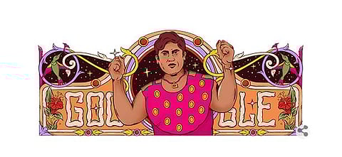 Google Doodle of Hamida Banu aka 'Amazon of Aligarh'