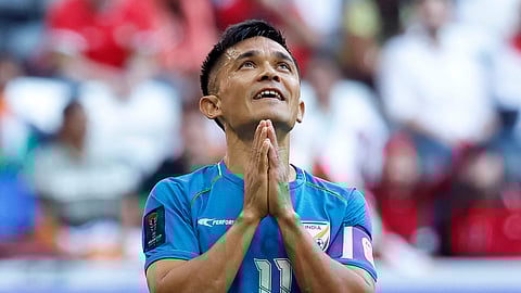 India football legend and all-time record scorer Sunil Chhetri.