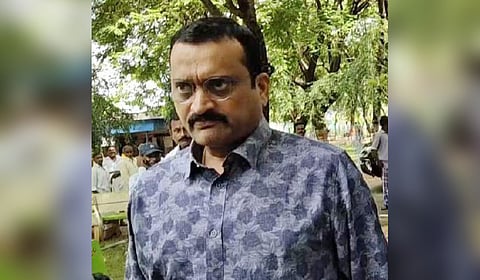 Producer Bandla Ganesh by Nowhera Shaikh, CEO of the Heera Group. 