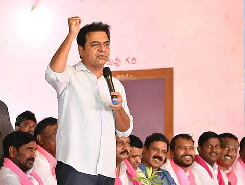 BRS working president KT Rama Rao alleged that the crop loan waiver was a big fraud on the farmers.