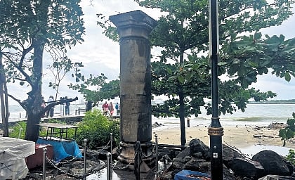 Chandrabhanu, a 500-tonne vessel built by a local guild, was quarantined and left to float close to the Calvathy shore