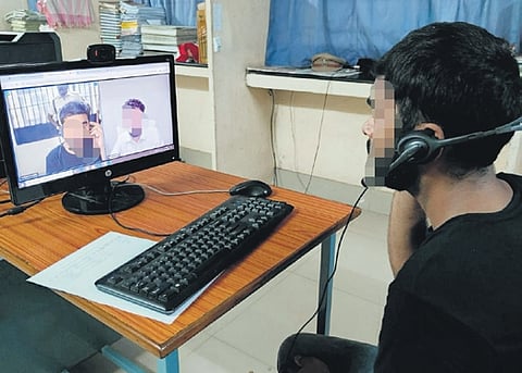 e-Mulakat enables the inmates to meet their kin through a video call 