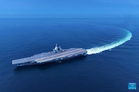 China's new aircraft carrier Fujian (Photo | Xinhua)