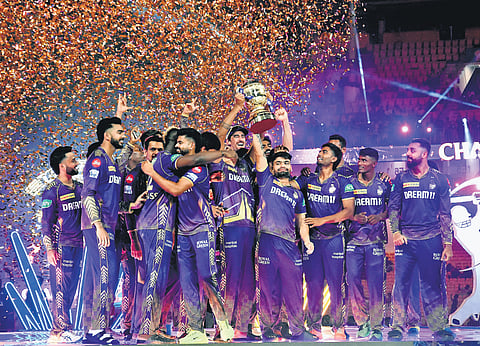 As Venkatesh Iyer hit the winning runs, KKR dug out was a bundle of emotions. 