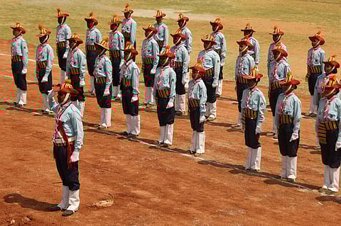 Bharat Scouts and Guides students used for representational purposes only