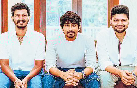 Siddharth with director Sri Ganesh